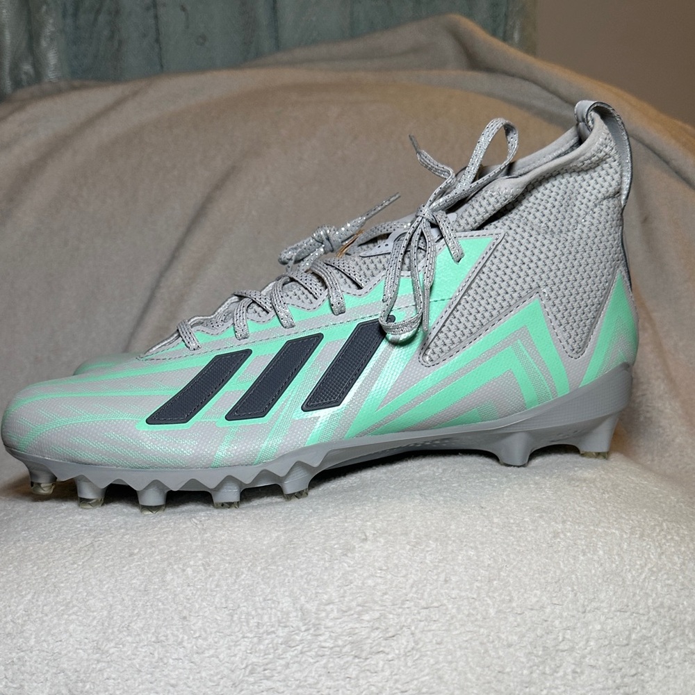 Adidas Freak Ultra 23 Football Cleats Mens Gw4179 Grey Mint Primeknit Size 14